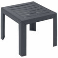 Odkládací stolek Grosfillex antracit pryskyřice plast 40 x 40 x 35 cm