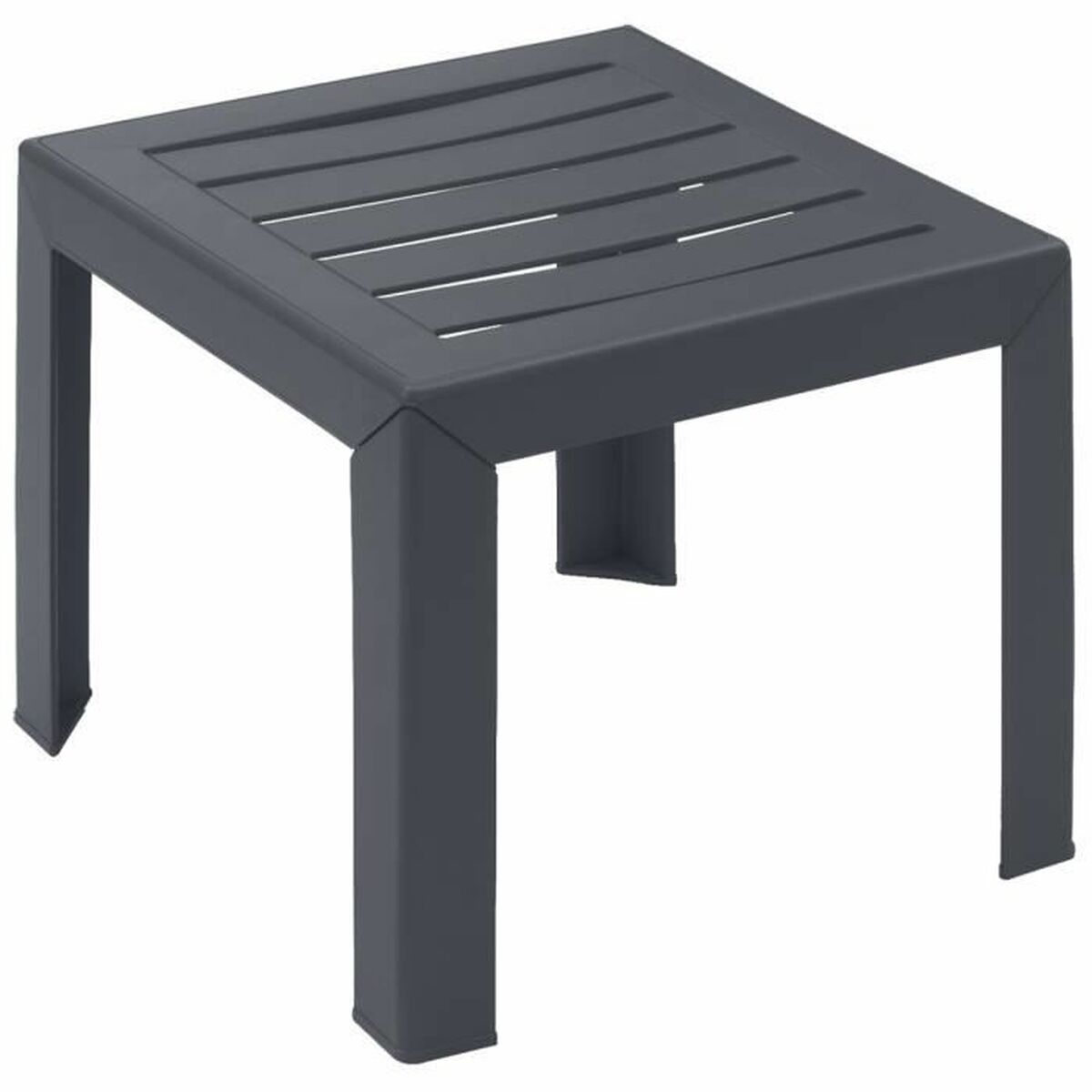 Odkládací stolek Grosfillex antracit pryskyřice plast 40 x 40 x 35 cm