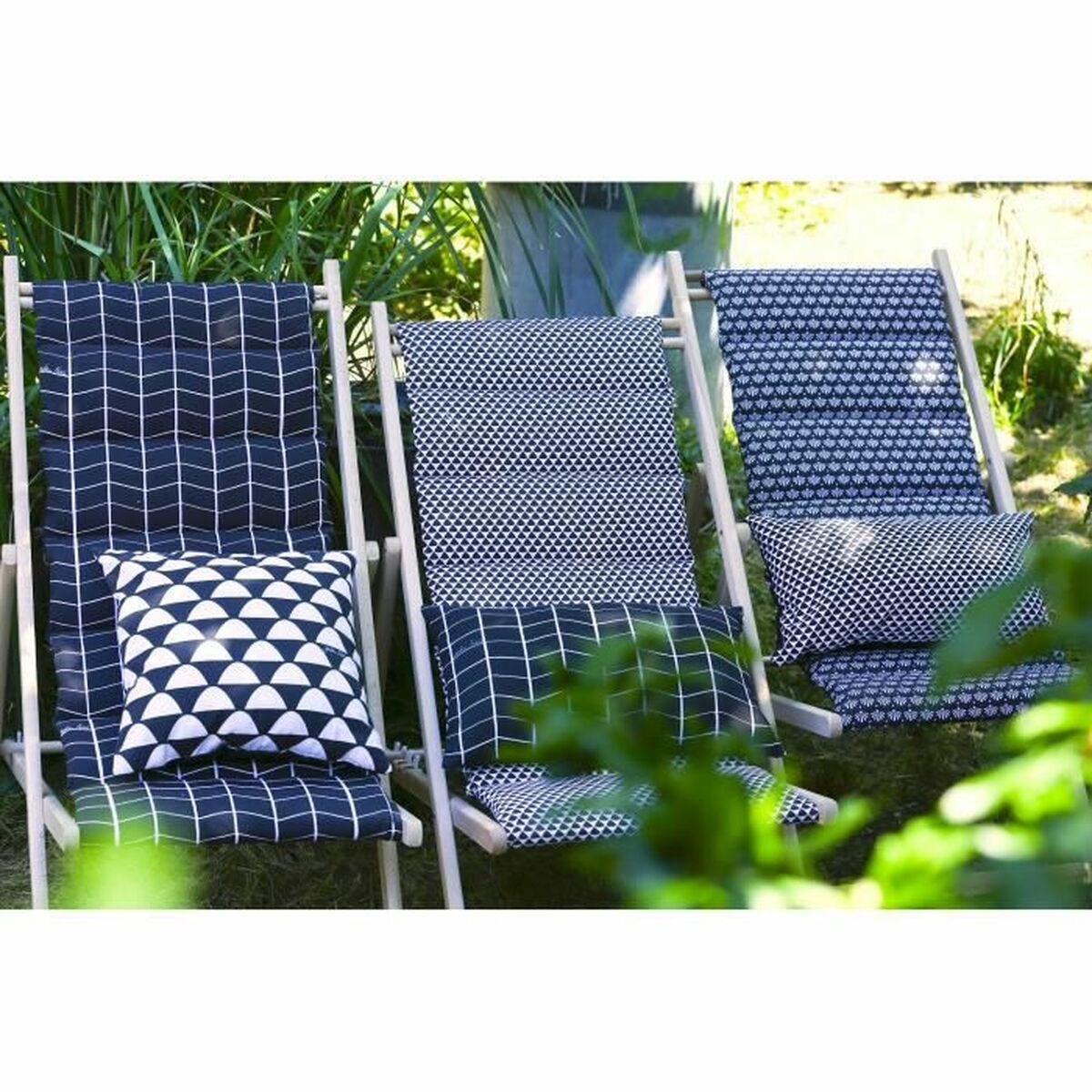 Lehátko Jardin Prive Fjord modré 106 x 55 x 95 cm – obrázek 2
