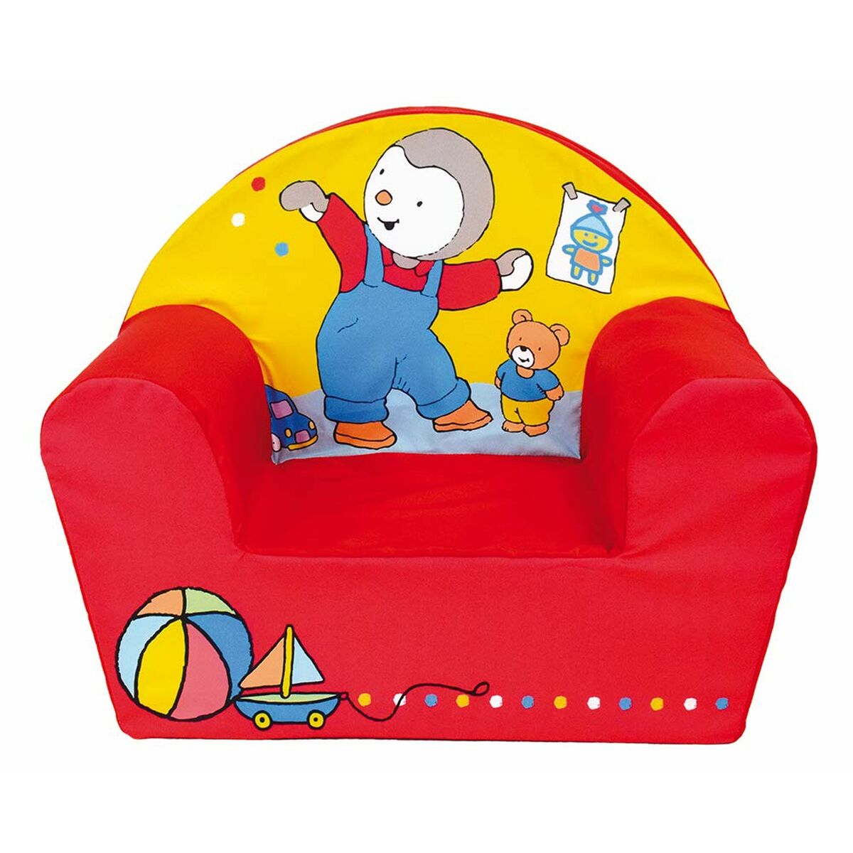 Sedadlo Fun House T'CHOUPI pěna 42 x 52 x 33 cm