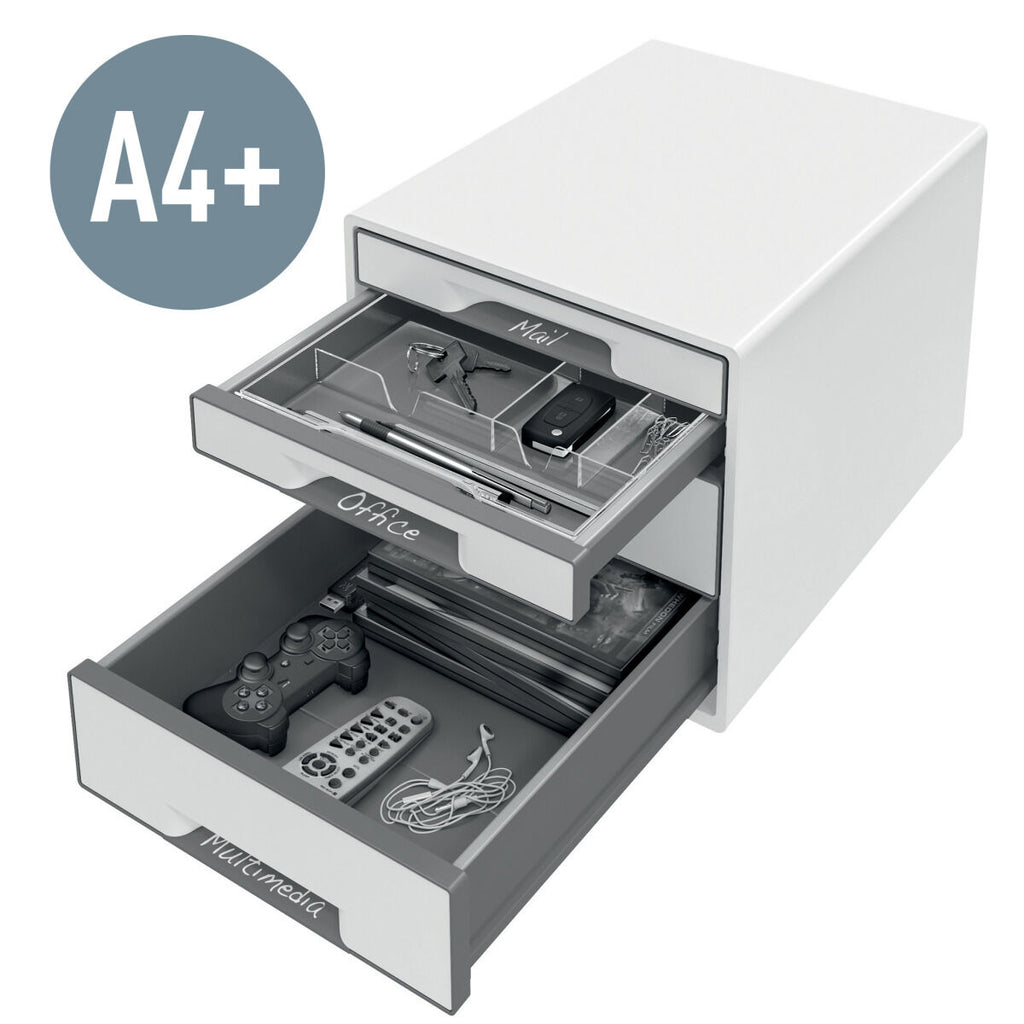 Zásuvkový box Leitz WOW CUBE bílý 25x33x7 cm bílý – obrázek 2