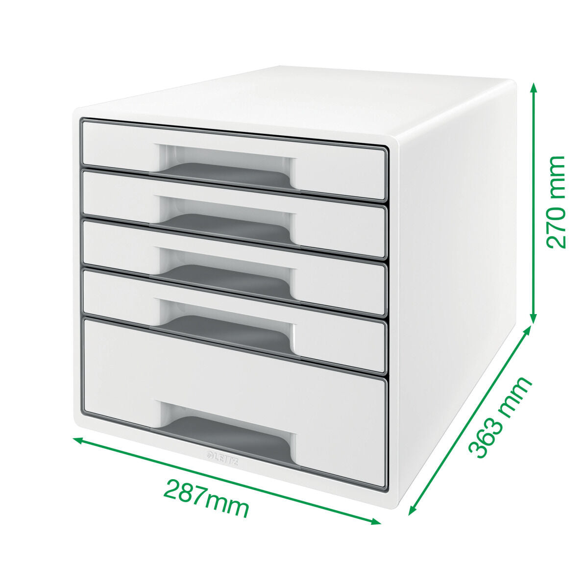 Zásuvkový box Leitz WOW CUBE černý – obrázek 4