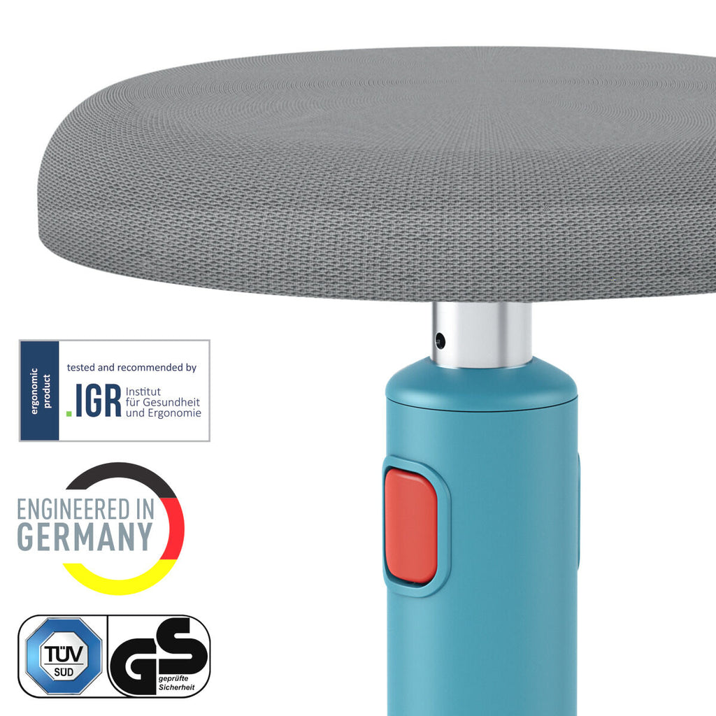 Ergonomická stolička Leitz Ergo Cosy Active, modrá, plast – obrázek 4