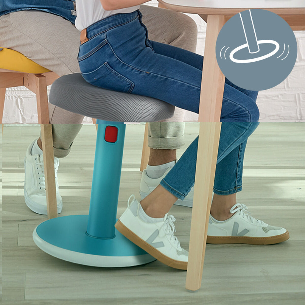 Ergonomická stolička Leitz Ergo Cosy Active, modrá, plast – obrázek 5