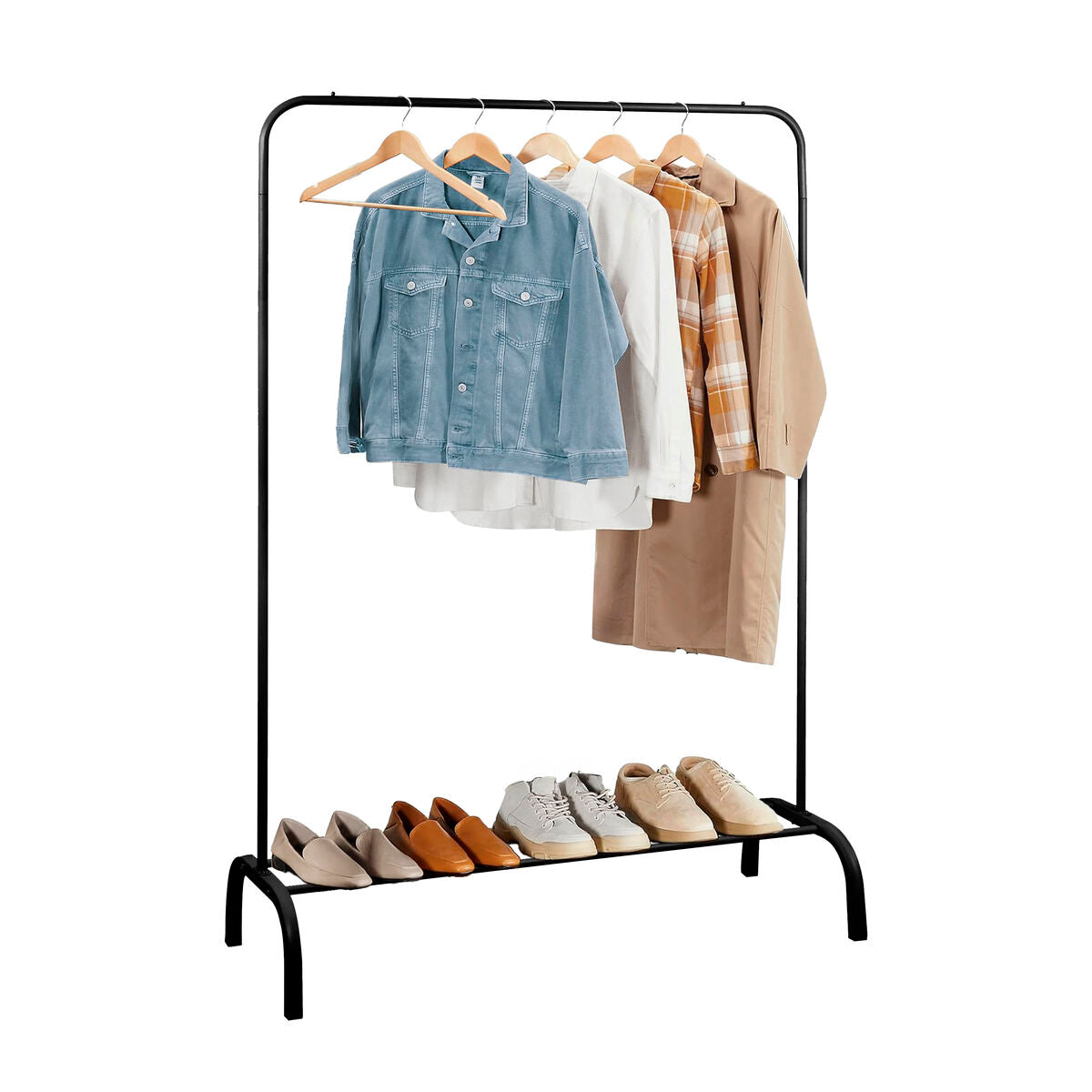 Šatní skříň MobleKit černá 18 mm 104 x 41 x 152 cm (6 kusů) – obrázek 3