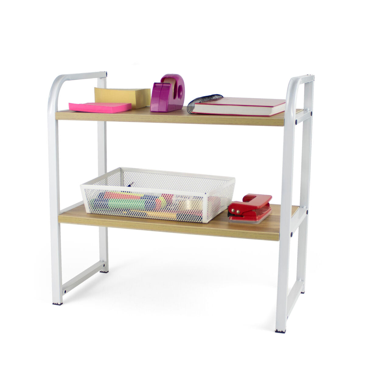 Regál Confortime dřevo kov 40 x 20 x 38,5 cm (4 kusy) – obrázek 6