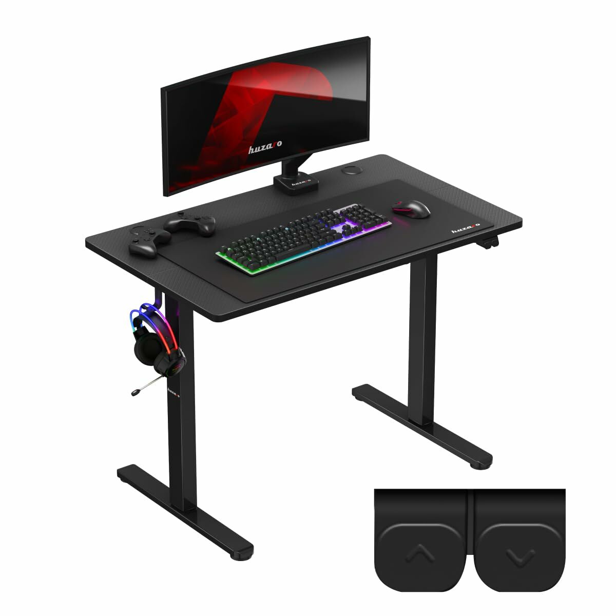 Psací stůl Huzaro HZ-Hero 7.9 černá černý