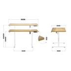 Psací stůl Mark Adler MA-Leader 7.0 Craft bílá Wood – obrázek 5