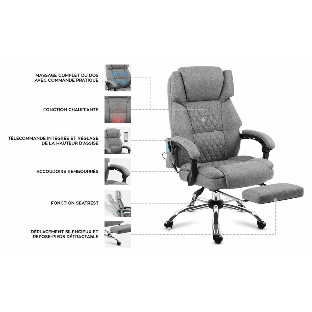 Kancelářská židle Mark Adler MA-BOSS 6.0 ŠEDÁ – obrázek 6