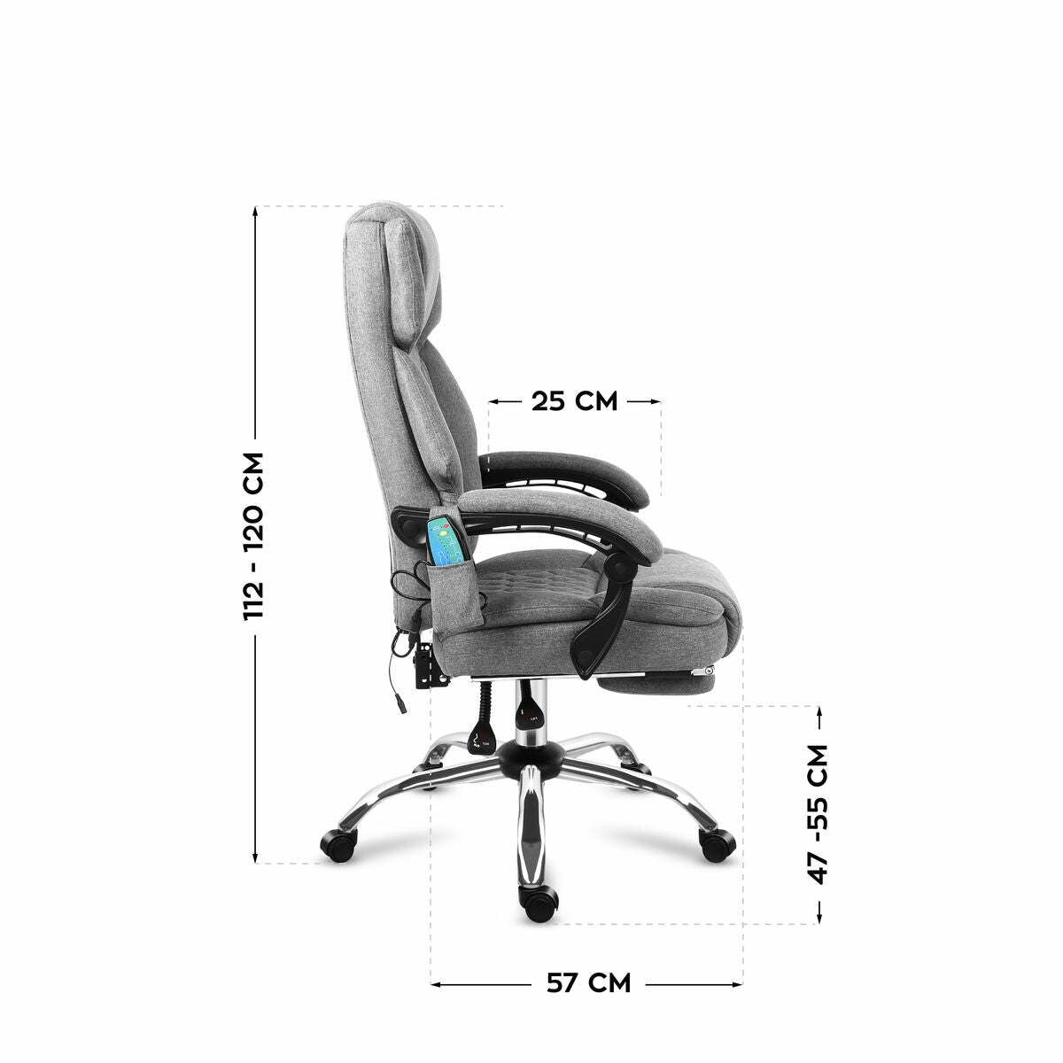Kancelářská židle Mark Adler MA-BOSS 6.0 ŠEDÁ – obrázek 8