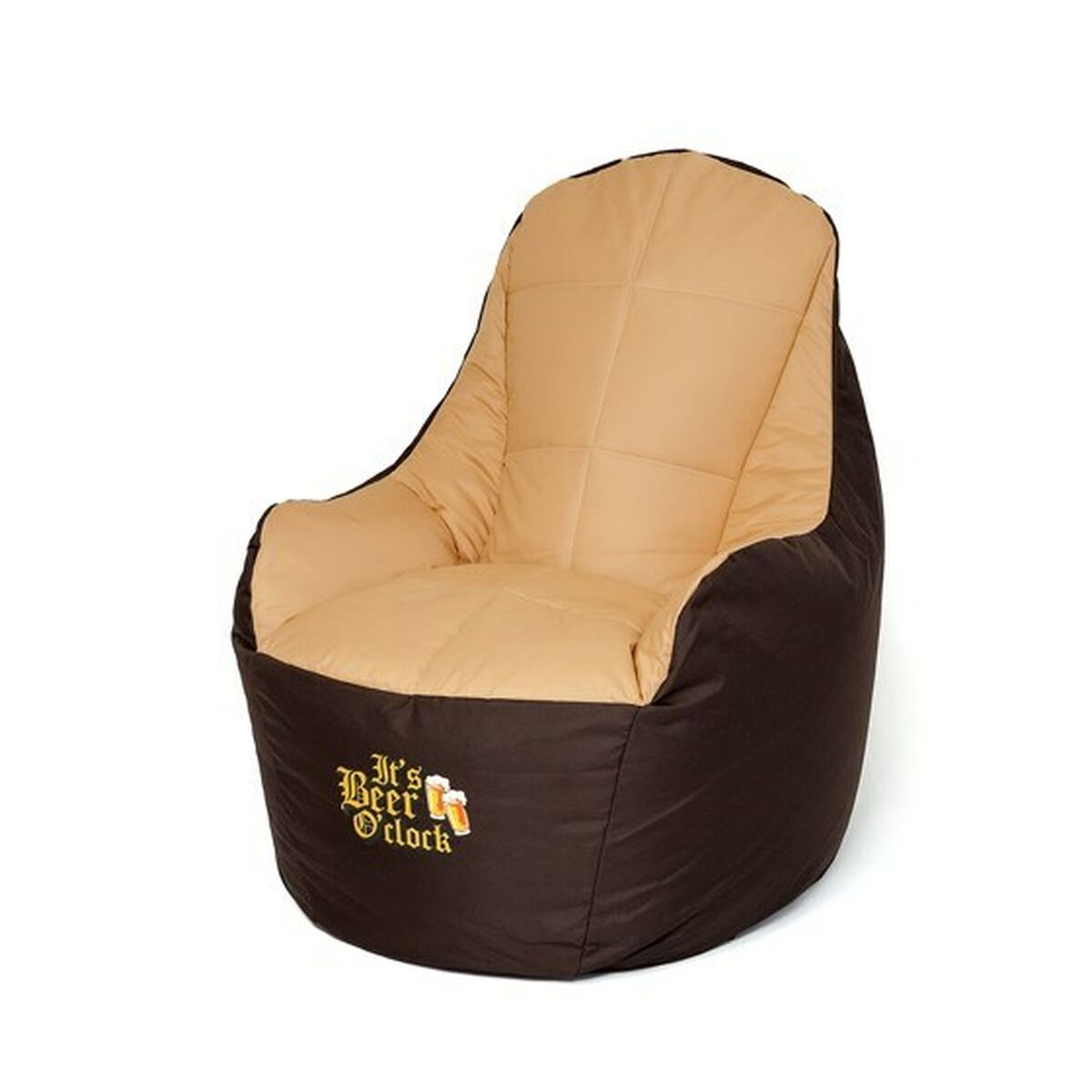 Puf GO GIFT béžový bronzový Oxford ripstop – obrázek 2