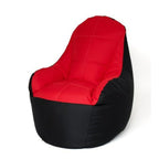 Puf GO GIFT černý červený Oxford tkanina ripstop 65x115x65 cm