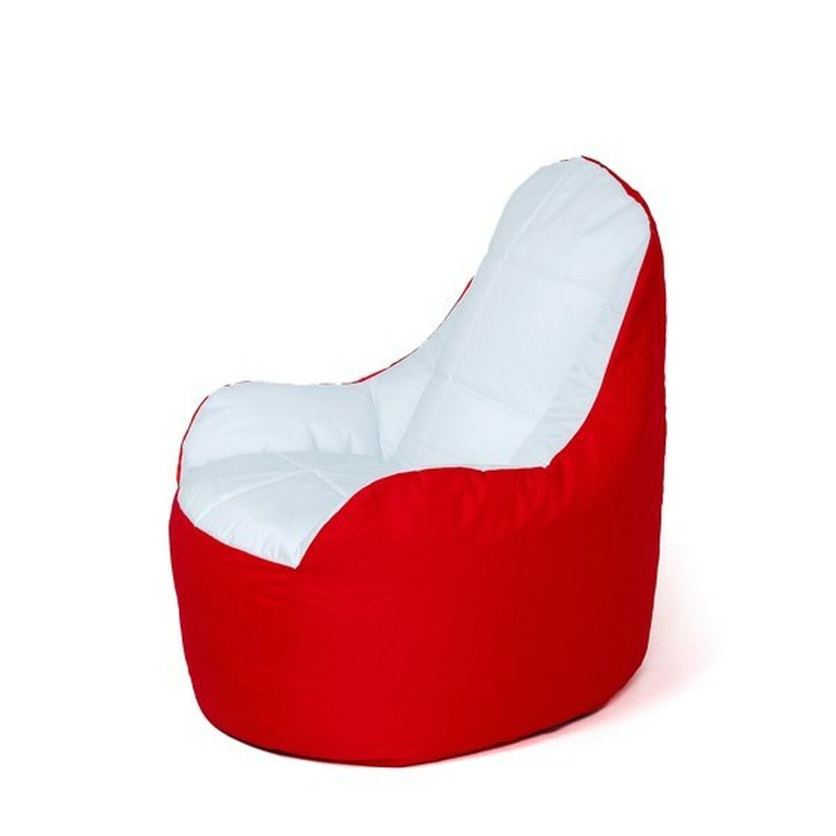 Puf GO GIFT bílo-červený Oxford ripstop – obrázek 3