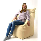Puf GO GIFT krémová Oxford tkanina rip-stop 65x115x65 cm krémová – obrázek 2