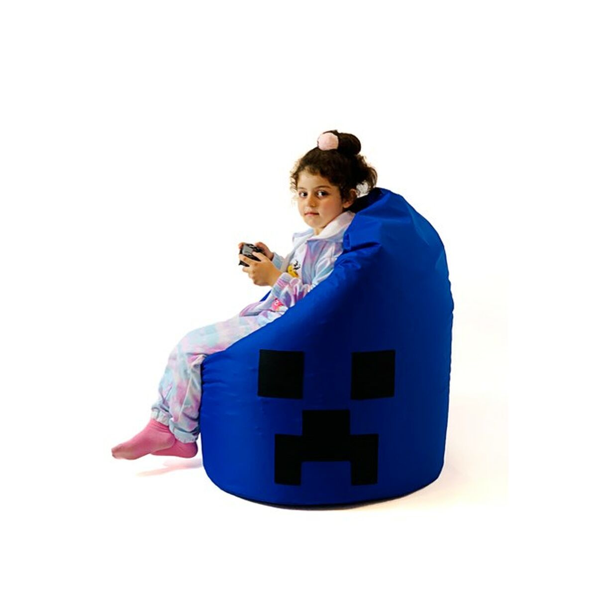 Puf GO GIFT modrý Oxford minecraft – obrázek 2