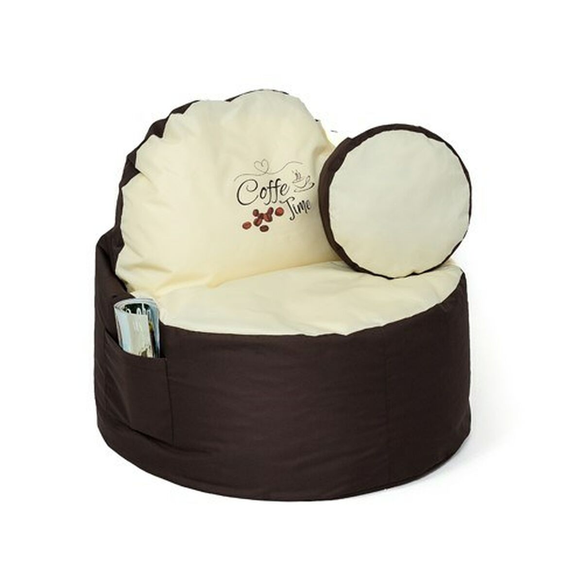 Sedák GO GIFT béžový bronz Oxford ripstop 120 x 90 x 90 cm