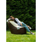 Sedák GO GIFT béžový bronz Oxford ripstop 120 x 90 x 90 cm – obrázek 4