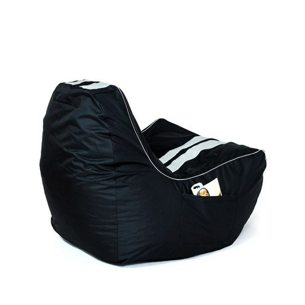 Puf GO GIFT bílá černá oxfordská tkanina Ripstop 140 x 100 x 100 cm 140 x 100 cm – obrázek 3