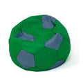 Puf GO GIFT zelený šedý Oxford fotbal 80x60x60 cm Oxford