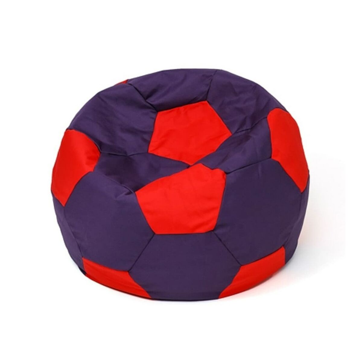 Puf GO GIFT červený purpurový Oxford fotbal 65x115x65 cm Oxford