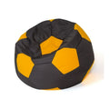 Puf GO GIFT žluto-černá Oxford fotbal 65x66x109 cm