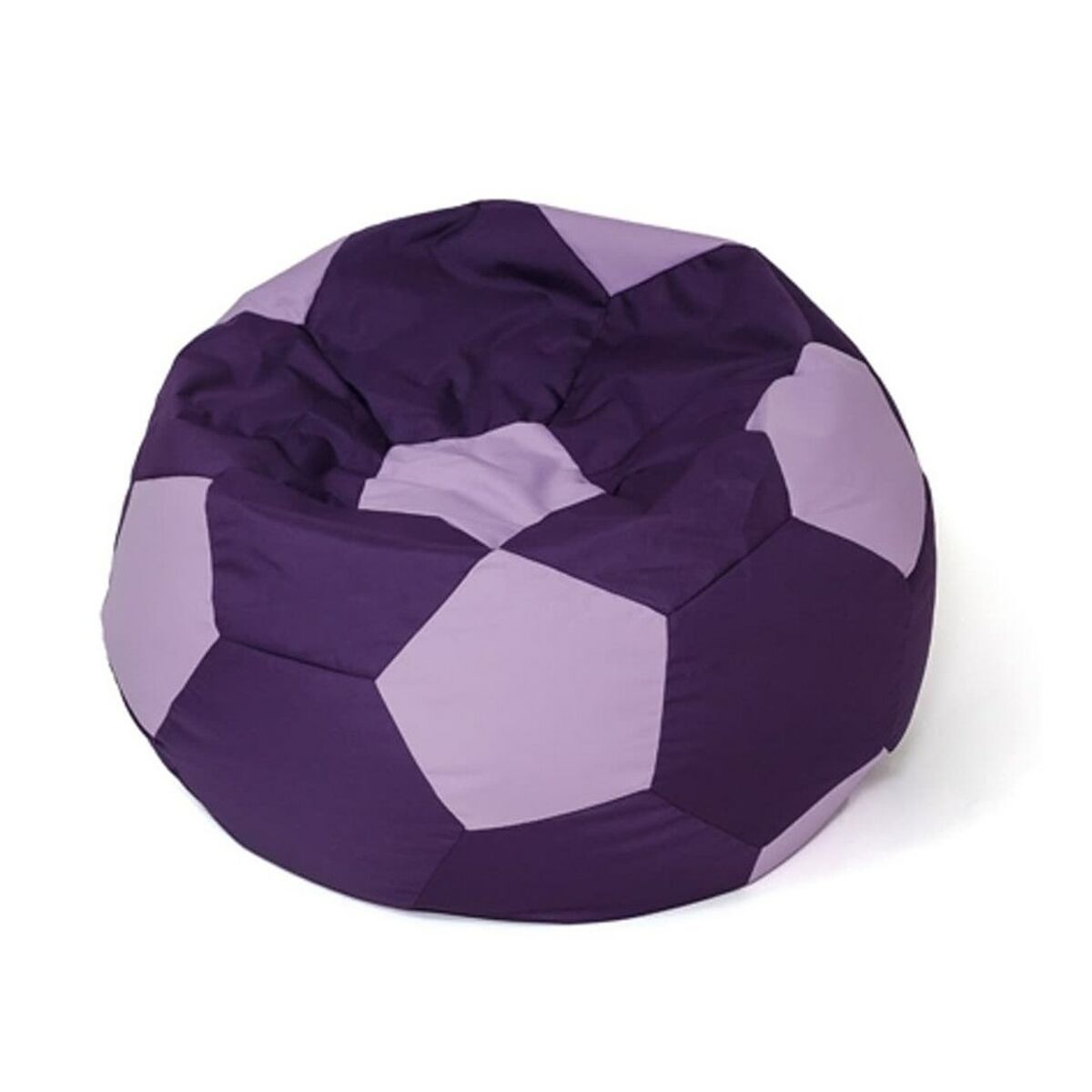 Puf GO GIFT Fialová purpurová Oxford fotbal 65x115x65 cm
