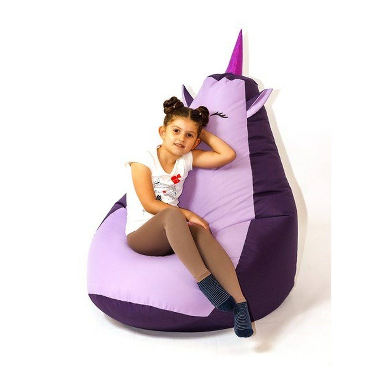 Sedací vak GO GIFT Fialový purpurový Oxford 105 x 80 cm – obrázek 3