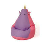 Puf GO GIFT růžově purpurový Oxford 105 x 80 cm