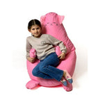Puf GO GIFT růžová Oxford Kočka 105 x 80 cm – obrázek 2