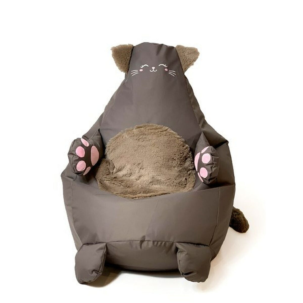 Puf GO DÁREK Bronz Oxford Kočka 105 x 80 cm