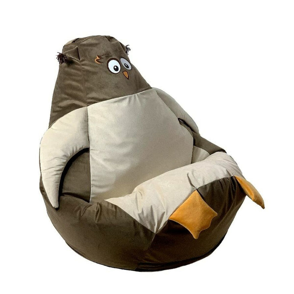 Puf GO GIFT béžový bronz Oxford 105 x 80 cm