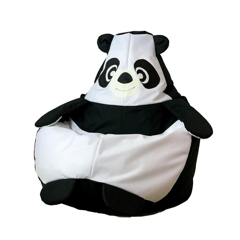 Puf GO GIFT bílý černý Oxford 105 x 80 cm – obrázek 5