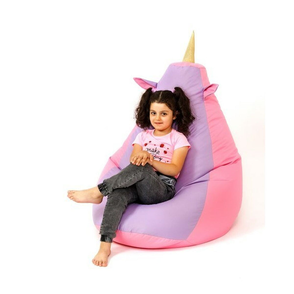 Puf GO GIFT Růžová purpurová Oxford 140 x 100 cm – obrázek 3