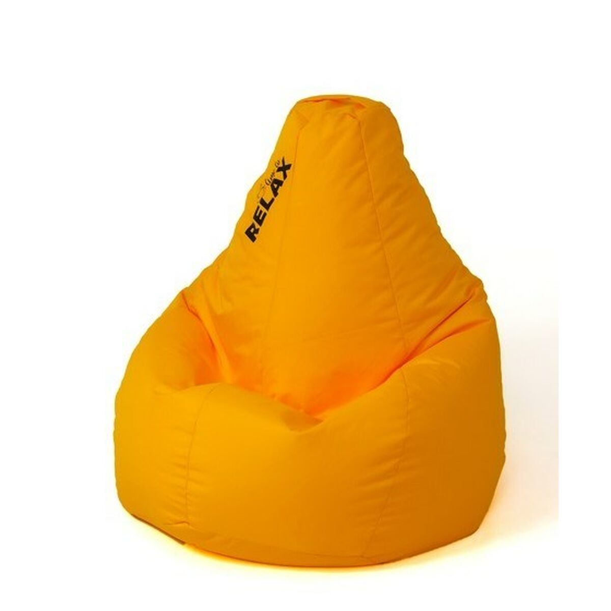 Puf GO GIFT žlutý 130 x 90 cm hruška 80x60x60 cm žlutá