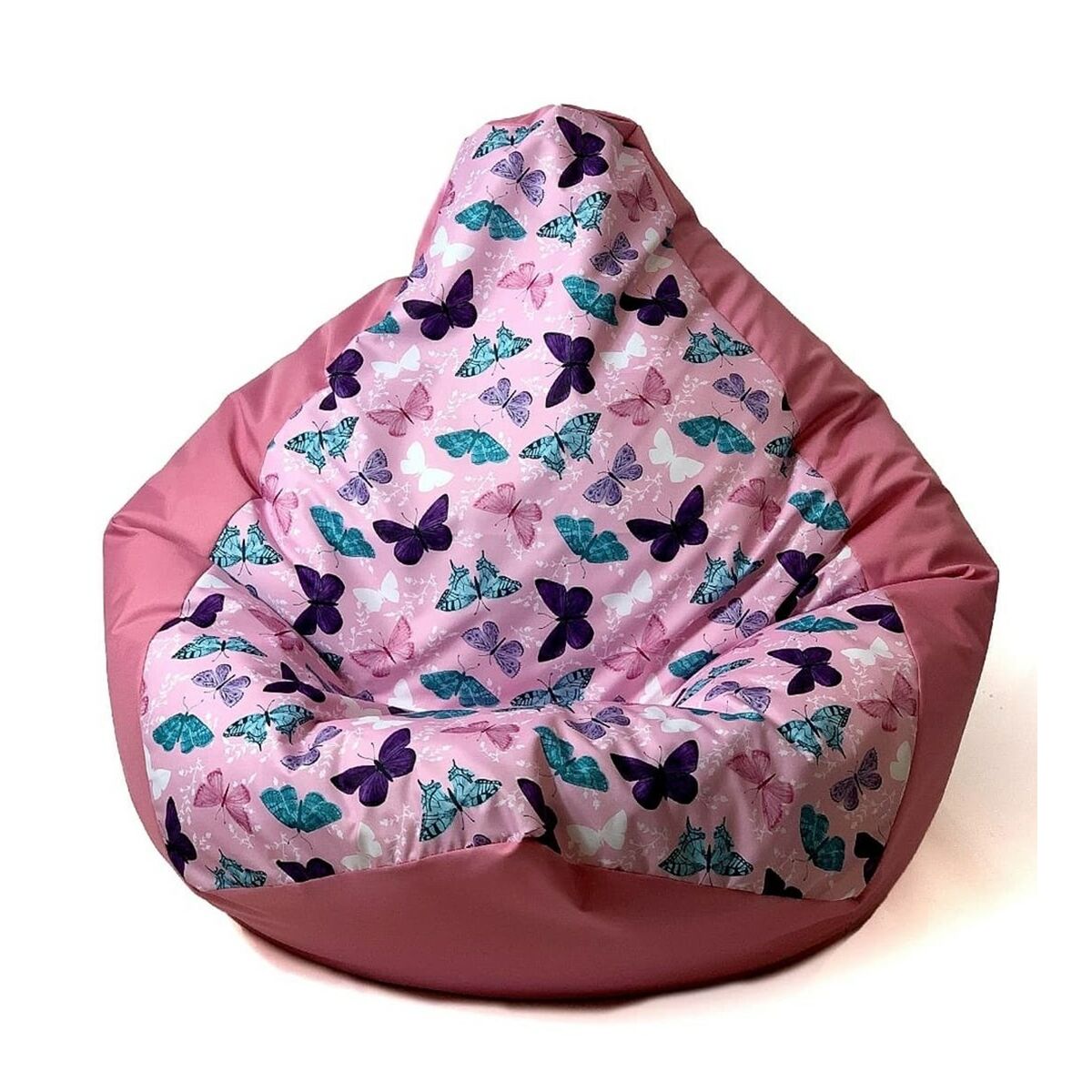 Puf GO GIFT Tmavě růžová 130 x 90 cm Hruška – obrázek 2