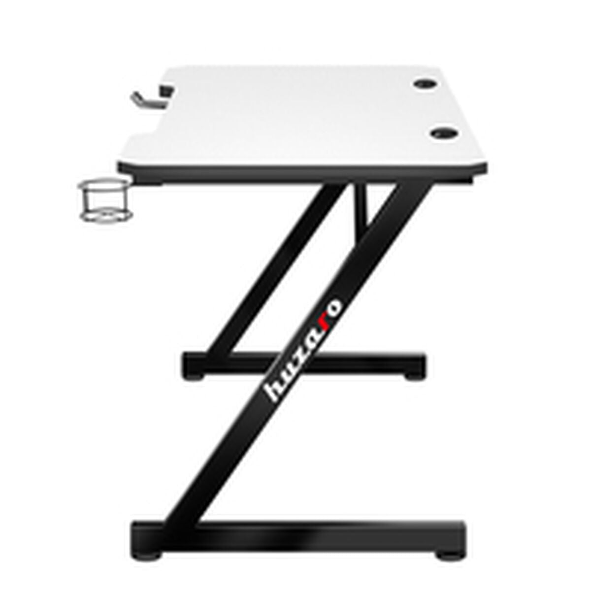 Psací stůl Huzaro Hero 2.5 bílá černá hliník 120 x 60 cm – obrázek 2