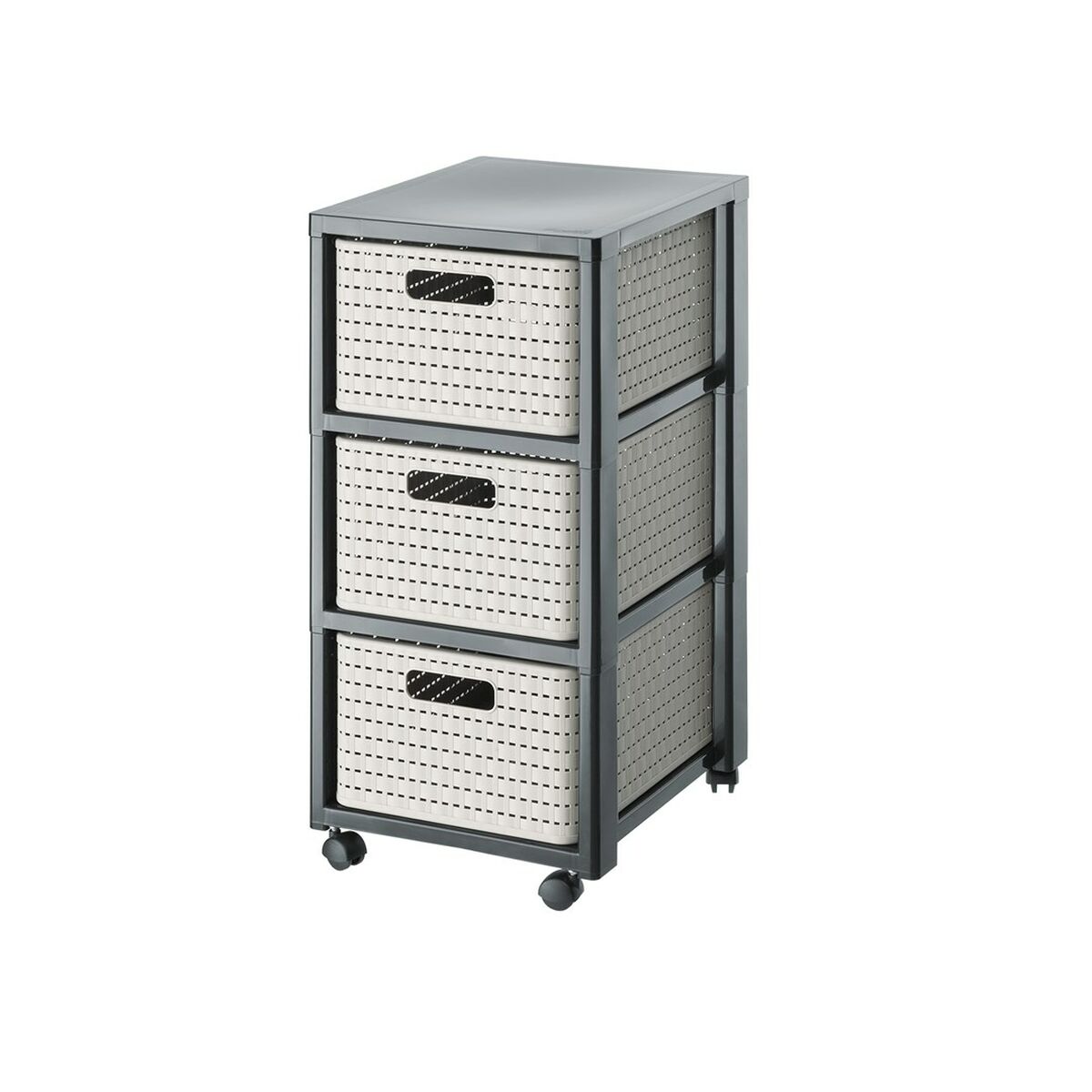 Regál Rotho Country antracit polypropylen plast 37.6x67.5x32.7 cm antracit