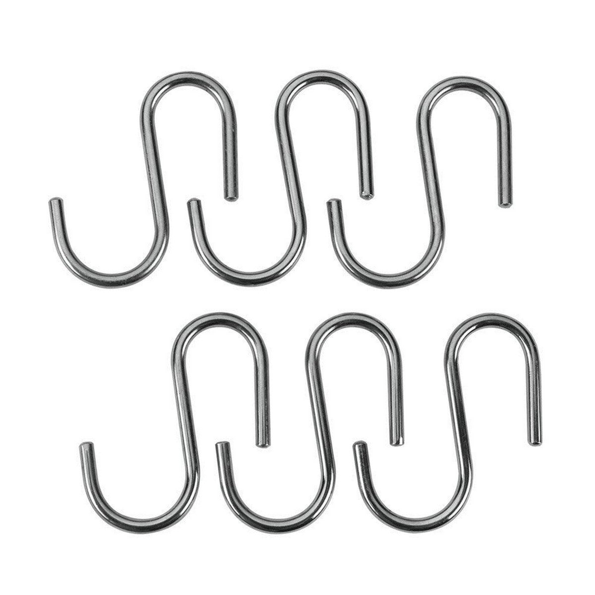 Háčky na zavěšení Metaltex Lonardo Chromovaný kov 6,5 cm 6 kusů