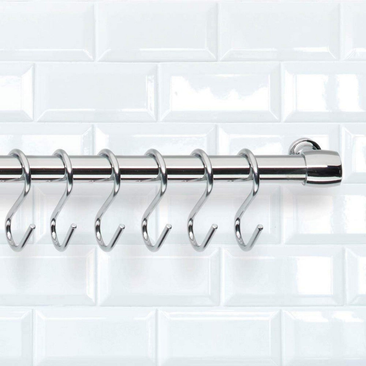 Háčky na zavěšení Metaltex Lonardo Chromovaný kov 6,5 cm 6 kusů – obrázek 3