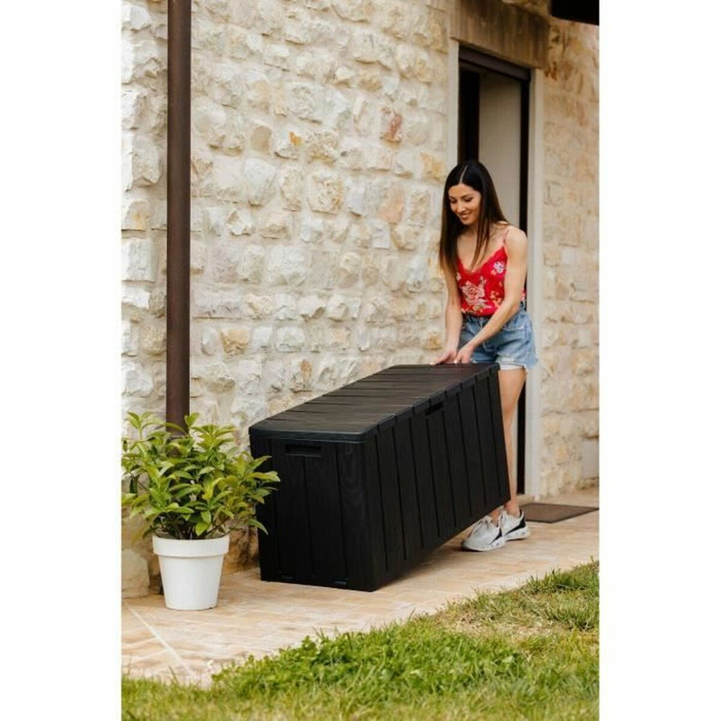 Venkovní úložný box Toomax černý, pryskyřice, 270 l – obrázek 3