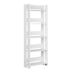 Knihovna Alexandra House Living bílá dřevo MDP 57 x 155 x 25 cm 5 polic