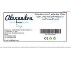 Knihovna Alexandra House Living Eg Dřevo MDP 57 x 155 x 25 cm 5 polic – obrázek 5