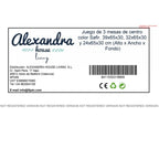 Sada 3 stolů Alexandra House Living Eg Dřevo MDP 32 x 65 x 30 cm 24 x 65 x 30 cm 39 x 65 x 30 cm – obrázek 6