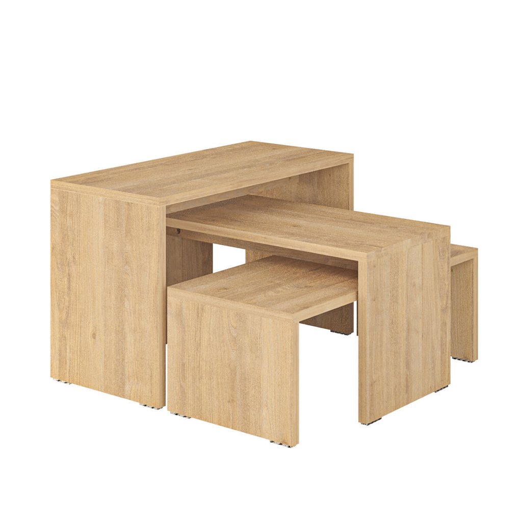 Sada 3 stolů Alexandra House Living Eg Dřevo MDP 32 x 65 x 30 cm 24 x 65 x 30 cm 39 x 65 x 30 cm