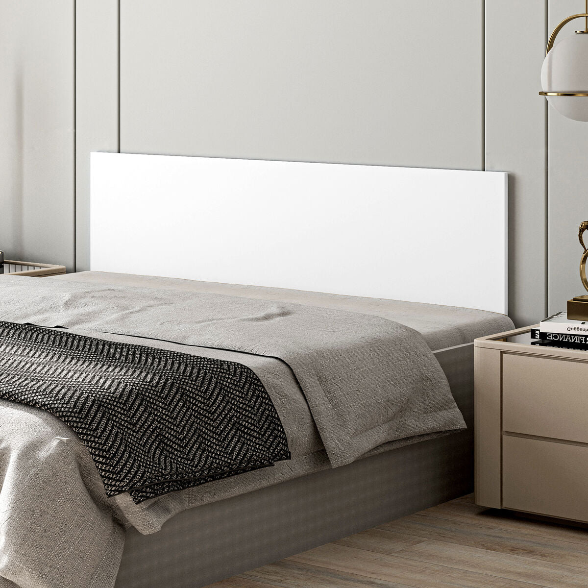 Čelo postele Alexandra House Living bílé 158 x 40 x 18 cm – obrázek 2