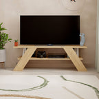 TV skříňka Alexandra House Living Diagonal hnědá 120 x 40 x 33 cm – obrázek 5