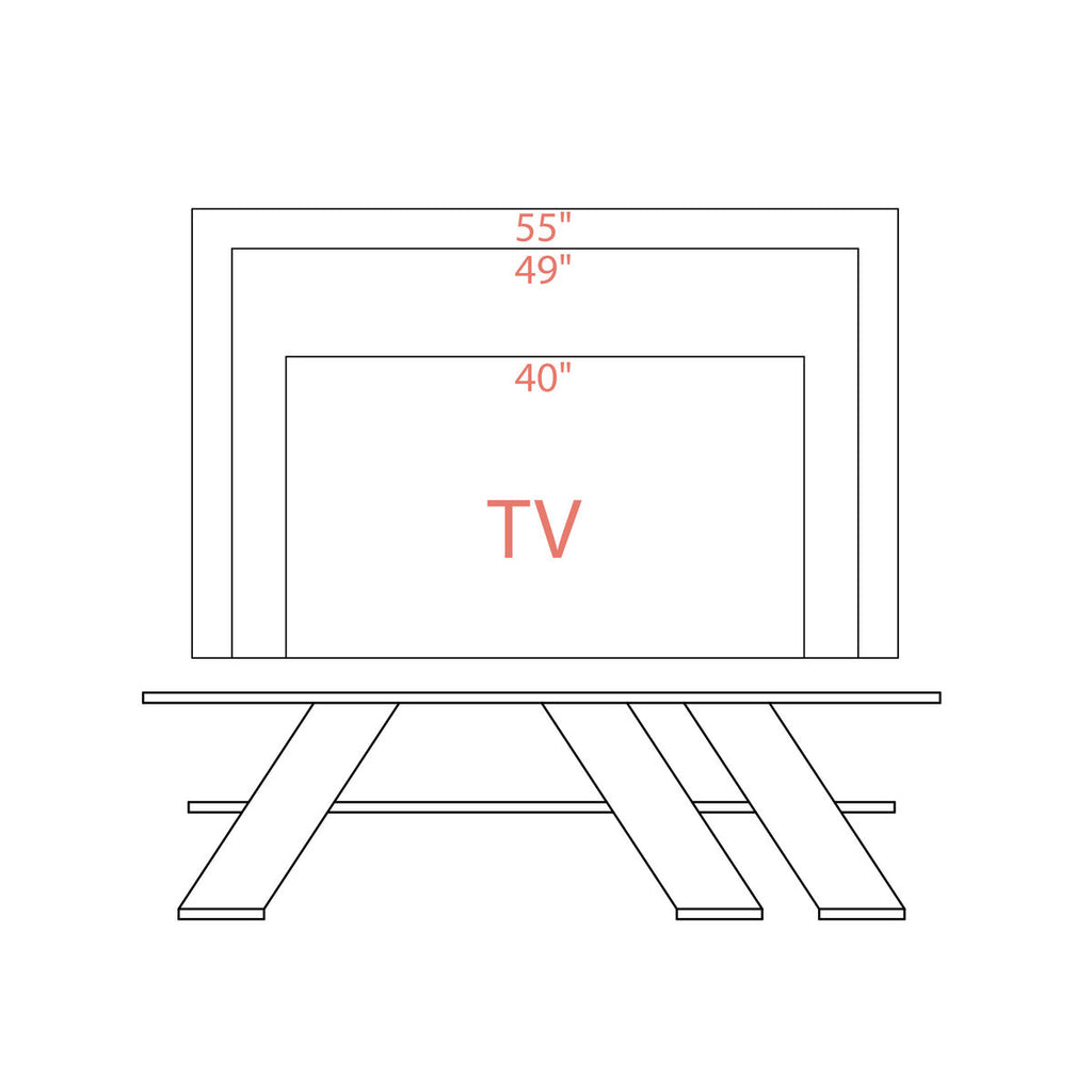 TV stolek Alexandra House Living Diagonal bílý 140 x 40 x 34 cm – obrázek 4