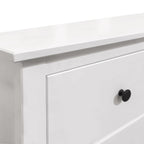 Komoda Alexandra House Living bílá 76 x 81 x 39 cm 3 zásuvky – obrázek 5