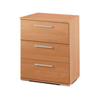 Noční stolek Alexandra House Living třešeň kov dřevo MDF 41 x 62 x 35 cm 3 zásuvky