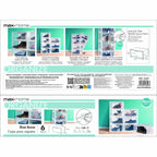 Stohovatelná krabice na boty Max Home bílá 6 kusů polypropylen ABS 35 x 18,5 x 27 cm – obrázek 7